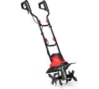COSTWAY Motobineuse électrique 1200W, 36cm de largeur de travail 22cm de profondeur de travail 380 tr/min, motoculteur pliable avec disjoncteur & poignée 36,5x24x138cm