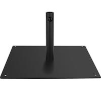 COSTWAY Pied de parasol 15 kg, pied de parasol avec 4 pieds réglables, poids de parasol carré pour baleines de parasol de 40/50 mm, pied de parasol pour jardin, balcon
