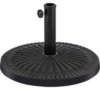 COSTWAY Pied de parasol Φ49cm, pied de parasol de marché rond, pied de parasol de balcon pour armature 38/48mm Pied de parasol
