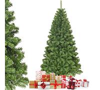 COSTWAY Sapin de Noël Artificiel 180 cm, 928 Branches en PVC, Arbre de Noël Vert, Support Métallique et Pliable, Sapin de Noel pour Maison Bureau Magasin Hôtel