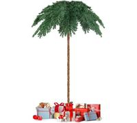 Sapin de Noël Artificiel de 180 cm, Palmier de Noël Pré-Illuminé