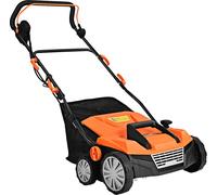 COSTWAY Scarificateur électrique Aérateur de gazon 1800W, 2 niveaux de profondeur de travail, largeur de travail 38cm 45L