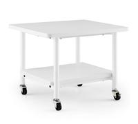 COSTWAY Support d'Imprimante Mobile à 2 Niveaux avec Roue Universelle Verrouillable, avec Châssis en Acier, 49 x 40 x 38 cm