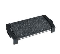 Costway2150W Plancha Chauffante Électrique Plaque de Cuisson avc Plaque Lisse 2 Zones Antiadhésives Température Réglable avec Voyant Noir