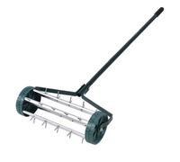 CostwayAérateur pour Pelouse de Jardin Rouleau de 15 cm Dia. Manchon Protecteur en Métal et PP, 45x21x126cm, Vert