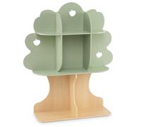 CostwayBibliothèque Enfant en Forme d'Arbre Meuble de Rangement Montessori 3 Niveaux avec 8 Compartiments Ouverts pour Livres 97 x 28 x 114 cm Vert