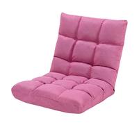 CostwayChaise de Méditation Canapé-Lit Pliable avec 14 Positions Réglables 47,5 x 55,5 x 56CM Rose