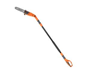 CostwayElagueuse sur Perche Télescopique 212-286 cm 750W Tête Réglable Vitesse de chaîne 11 m/s Tige en Aluminium Rétractable A Angle de Coupe Réglable