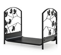 CostwayPorte-Bûches en Fer Forgé Range Bûche pour Intérieur&Extérieur Pieds Surélevés Capacité de poids de 50 kg 48 x 34 x 41cm