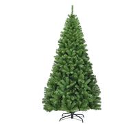 CostwaySapin de Noël Artificiel 180CM Aiguilles en PVC avec 1000 Branches Pied Métallique Solide