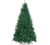 CostwaySapin De Noël Artificiel 225 Cm 2254 Branches En Pvc Support En Métal Pliable à Charnières Installation Rapide Vert