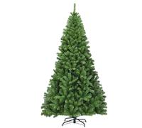 CostwaySapin de Noël Artificiel 225CM Aiguilles en PVC avec 1346 Branches Pied Métallique Solide pour Maison Bureau Magasins Hôtels Vert