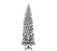 CostwaySapin de Noël Artificiel 227CM Avec 641 Branches Floqué Charnières Arbre de Noël Installation Rapide