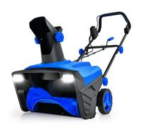 CostwaySouffleuse à Neige Électrique Manuelle avec 2 Lumières LED Bleu