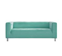 Cosy Burrows Housse Klippan IKEA Compatible Canapé 2 Places 180 cm Housse de Remplacement sur Mesure Velours Lavable Adaptée aux Animaux Bleu Canard