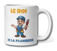 COSY & SIP Mug Le Roi de la Plomberie | Idée Cadeau Plombier Originale | Tasse Céramique Haute Qualité | Cadeau Anniversaire, Noël, Fête des Pères