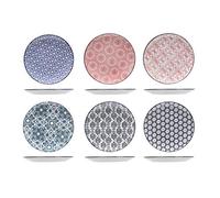 Cosy & Trendy Assiette à Dessert Delirio-Grès-D 19Cm-Lot de 6, Assortis