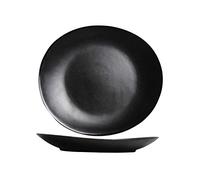 Cosy & Trendy Assiette Plate VONGOLA Noir-28 X 25,5 Cm- Lot de 4