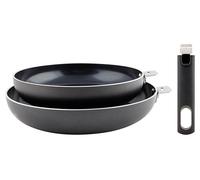 Lot de 2 poêles aluminium 24/28cm avec poignée - Cosy&trendy - 5189003 - click