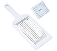 COSY TRENDY Coupe Tomate CT638702, Acier Inoxydable, Blanc, Lame en Acier Inoxydable avec Protège Doigts