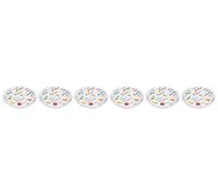 Cosy & Trendy Lot de 6 Assiettes à pâtes en Porcelaine, Blanc, D20 cm