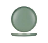 Cosy & Trendy Lot de 6 Assiettes Plates en Grès ALTO, Vert, D26Cm