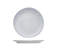 Cosy & Trendy Theodora Grey Lot de 4 Assiettes Plate en grès, D27Cm
