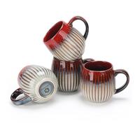 CosyCorner Lot de 4 tasses à café en céramique, 530 ml, grandes tasses à café pour la maison et le bureau, tasse en céramique pour café et thé