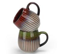 CosyCorner Tasses à café en céramique, 500 ml, grandes tasses à café, ensemble de tasses à café avec boîte-cadeau, cadeau de la Saint-Valentin (A&B)