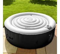 CosySpa Couvercle Gonflable Rond pour Spa Couverture Gonflable Luxe | Tapis Protection Spa | Deux Tailles Disponibles (1,25m/Gris)