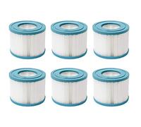 CosySpa Filtre pour Spa Gonflable Cartouche Filtration Standard et Vissées pour Spa | Pack de 1, 6 et 12 | Compatible avec Cosy Spa et Autres Types de Bain à Remous (Lot de 6, Standard)