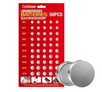 Cotchear Lot de 50 Piles alcalines Assorties 1,5 V AG1/LR621 AG3/LR41 AG4/LR626 AG10/LR1130 AG12/LR43 AG13/LR44 0 0% Mercure