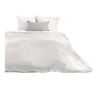 Côté déco - Parure de lit - Double gaze de coton - 240 x 260 cm - Blanc Blanc G