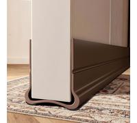 Cotensta 93cm Marron Calfeutrer Bas de Porte, Joint de Porte | Isolation Phonique Porte, Pour Portes de 3,5 à 5,5 cm d'épaisseur et Espace Inférieur de 0,3 à 2,6 cm