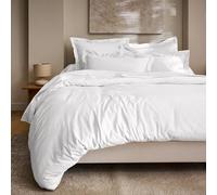 COTON PUR Taie d'oreiller Prestige 100% Satin de Coton Peigné 120 Fils/cm (Blanc Optique, Taie d'oreiller 65 x 65 cm)