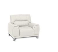 Cotta Frisco Fauteuil, Similicuir PU, 64% polyuréthane, 25% Polyester, 11% Coton, Blanc, 96 x 112 x 92 cm