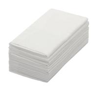 Cotton Craft Lot de 12 Serviettes de Table surdimensionnées de 50,8 x 50,8 cm, Blanches, 100% Coton, conçues avec des Coins en Onglet et Un Ourlet généreux, Les Serviettes sont 38% Plus Grandes Que