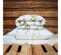 Cotton Market Parure de Lit 140x200 2 Pcs - Housse de Couette avec 1 Taie d'oreiller 70x80 cm - en Coton Microfibre avec Fermeture Éclair - Certifiée Oeko-TEX, Respirante - SELLEDIN