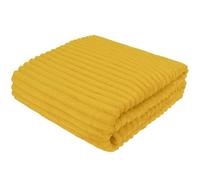 Cotton Market Plaid Polaire 220x240 cm, Couverture Canapé, Moutarde | Couverture Douce et Chaude · Plaid Canapé Grande Taille · pour Canapé et Lit · Idée Cadeau