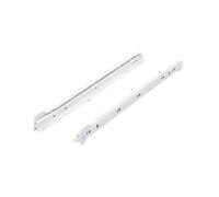 COU230450BC Coulisse à galet sortie simple 450mm 30kg blanc crème