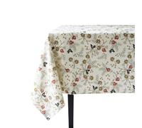 Coucke Nappe imprimée en métis, Grenades, 180 x 300 cm, Beige Ivoire