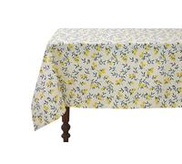 COUCKE Nappe imprimée en métis, Zeste de Citron, 160 x 240 cm, Jaune