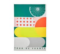 Torchon imprimé en coton, Tour de France