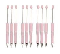CoudarTitie 10 Pièces Stylos Perles Perle Fournitures Bureau DIY Cadeau Matériau Prise Confortable Écriture Fluide Adapté aux Enfants, rose