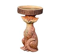 CoudarTitie Abreuvoir/mangeoire D'extérieur en Résine, Sculpture Animale, Figurine de Jardin, Idéal pour Balcon, Jardin Ou Décoration de Pendaison de Crémaill