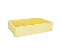 CoudarTitie Bac à Pâte Commercial Boîte de Poussée Boîte de Fermentation Récipient Alimentaire Contrôle de Pousse pour Saveur, 57cm X 38.5cm X 13cm, C14 Boîte À Pâte Jaune, Hauteur 130mm