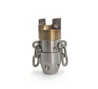 CoudarTitie Buse de Canalisation Rotative Déboucheur Nettoyeur Embout Tête Raccord Femelle Sécurisé pour Nettoyeur à Pression, 3/8 Pouce, Tête En Acier Blanc 40L/Min
