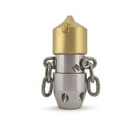 CoudarTitie Buse de Canalisation Rotative Déboucheur Nettoyeur Embout Tête Raccord Femelle Sécurisé pour Nettoyeur à Pression, M22, Tête En Alliage 40L/Min