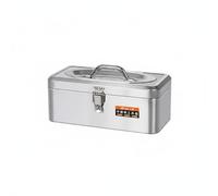 CoudarTitie Conteneur Industriel Boîte de Rangement Coffre Métallique Organisateur Outils en Acier Inoxydable 430 avec Structure Rigide et Charnières Solides, 350 Simple Couche