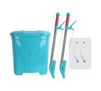 CoudarTitie Épandeur D'Engrais Manuel Dos Seau Granulés Outil Agricole Application Facile Distribution Homogène PVC Grande Capacité Approprié pour Jardin CU, Style D
